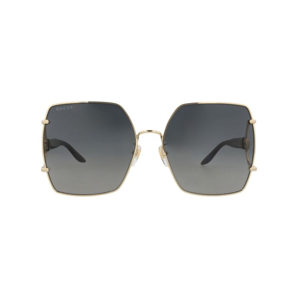 Gucci Square-Frame Metal Sunglasses Multi Womens